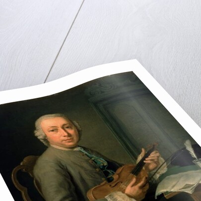 Man with a violin by Hendrik Pothoven