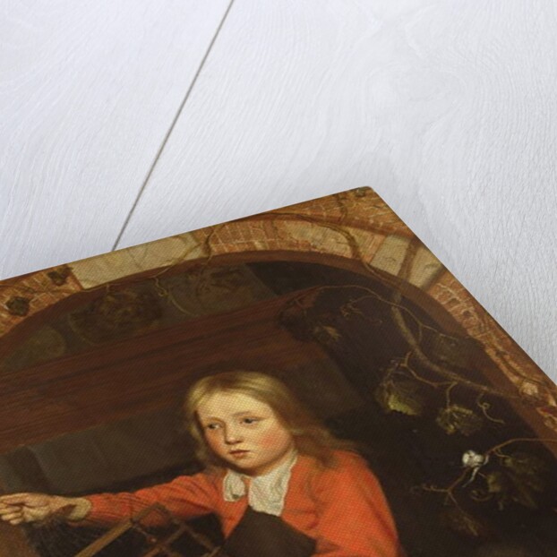 Young Boy with a Birdcage by Jan Adriansz van Staveren
