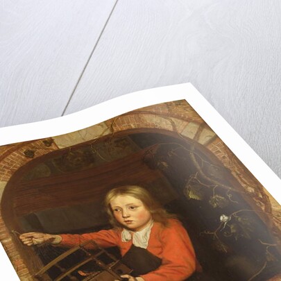 Young Boy with a Birdcage by Jan Adriansz van Staveren