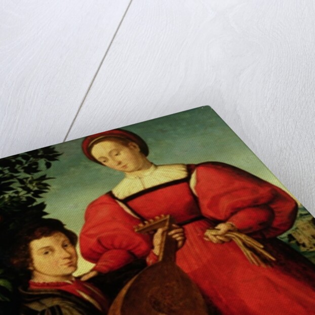 Venetian Lady and Lute Player by Italian School