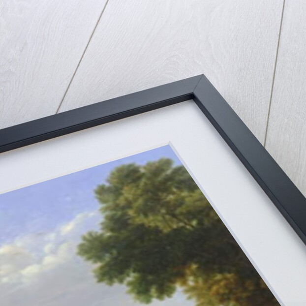 Classical river scene with a view of a town by Claude Lorrain