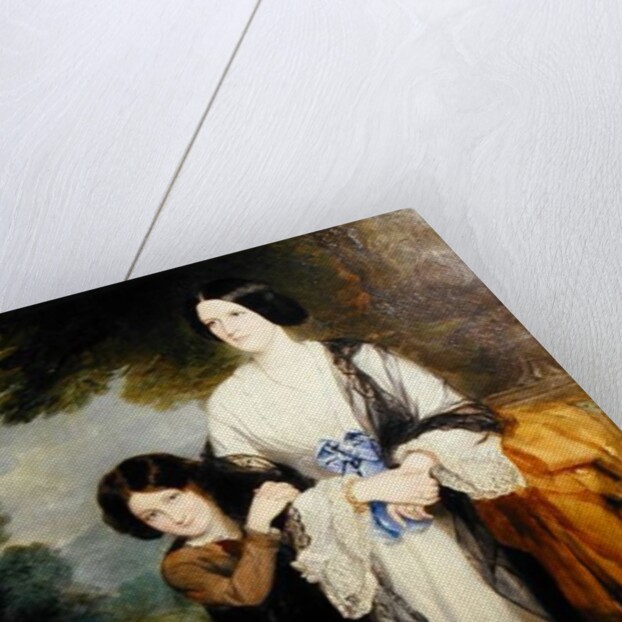 Juliana, Countess of Leicester with her eldest child Lady Julia Coke by Francis Grant