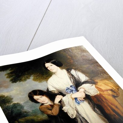 Juliana, Countess of Leicester with her eldest child Lady Julia Coke by Francis Grant