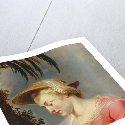 Return of the holy family from Egypt, detail of the Virgin Mary by Peter Paul Rubens