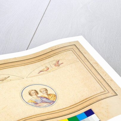 Husband and wife in central circle by Pietro Santi Bartoli