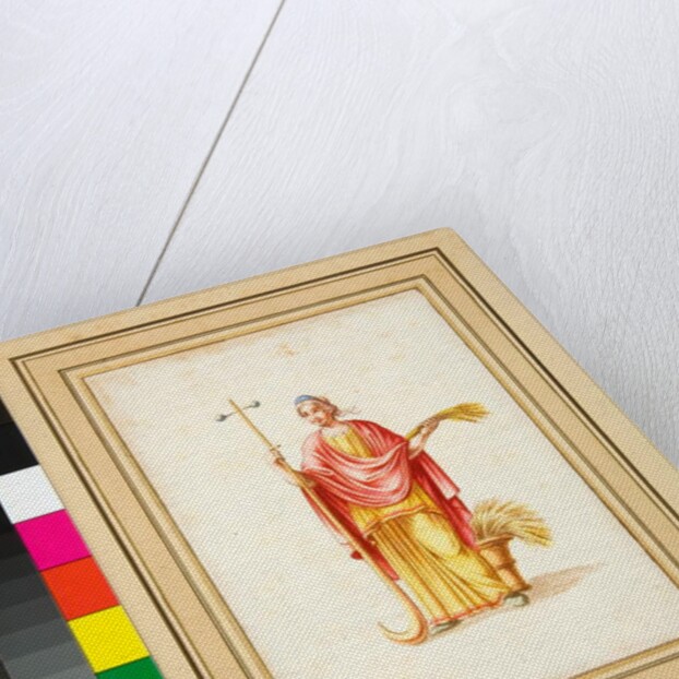 Large design of a wall with paintings. by Pietro Santi Bartoli