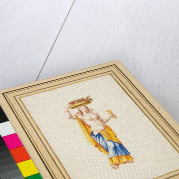 Large design of a wall with paintings. by Pietro Santi Bartoli