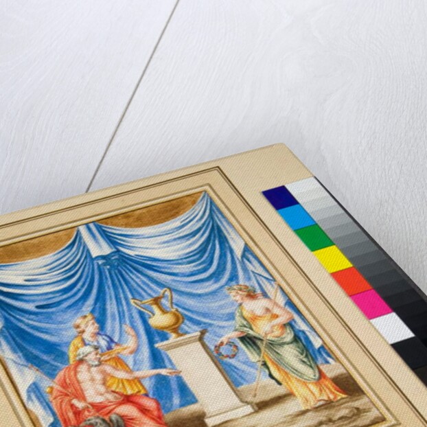 Jupiter sitting to the left with an Eagle and a Female Figure by Pietro Santi Bartoli