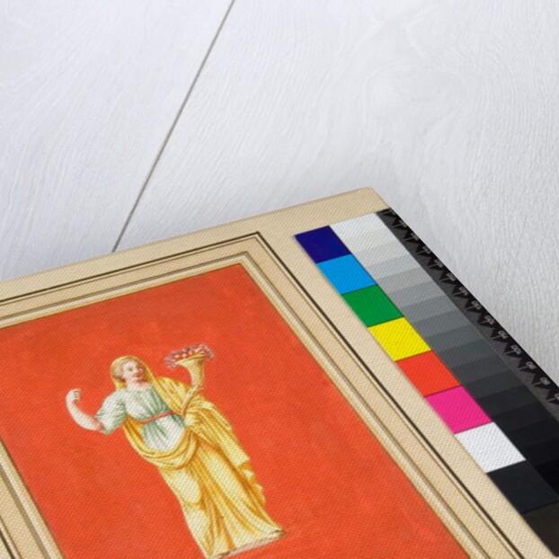 Female figure on red ground by Pietro Santi Bartoli