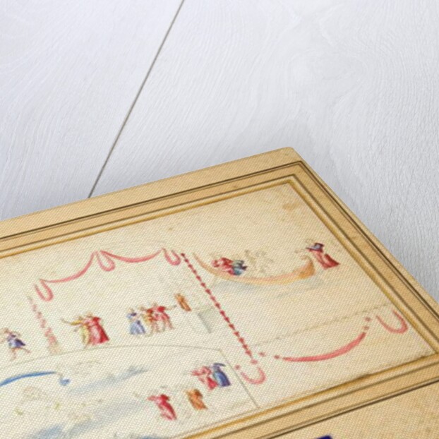 Aphrodite swimming with numerous putti round her by Pietro Santi Bartoli