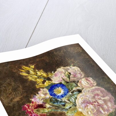 Mixed Flowers in a Brown and Fawn Jug, c.1860 by William Henry Hunt