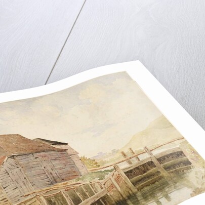 Old Mill and Lock Gates, c.1820-40 by William Henry Hunt