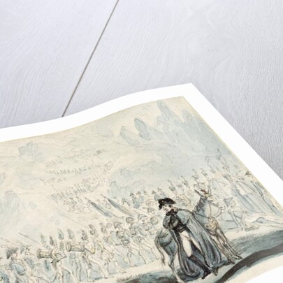 Wellington in the Pyrenees with his Mule by Isaac Robert Cruikshank