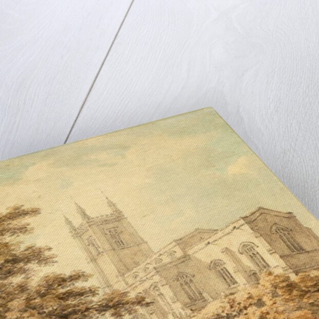 South East aspect of the church at Odell by Thomas Hearne