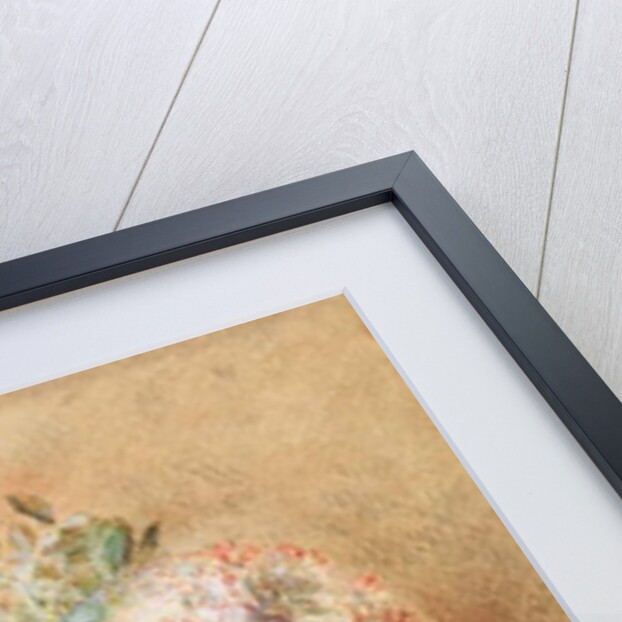 Flowers in a glass vase by William Henry Hunt