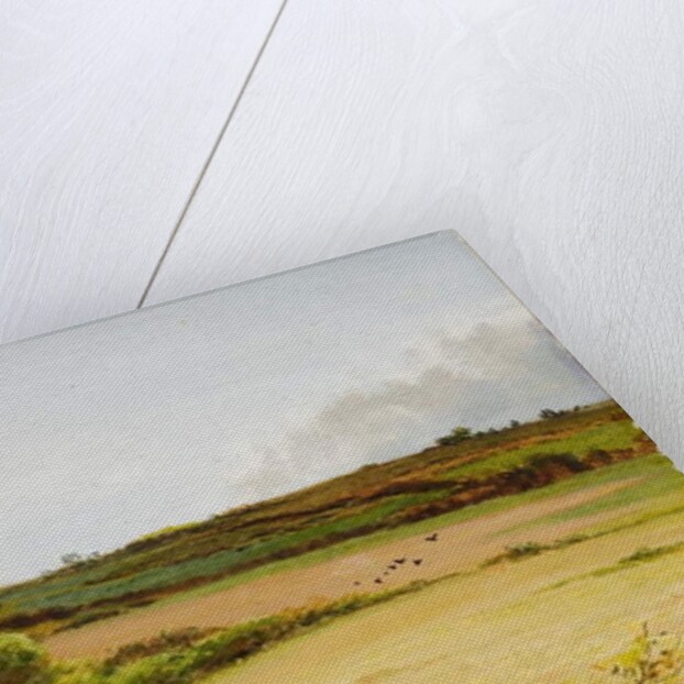 Landscape with old man carrying a basket, 1886 by Joseph Knight