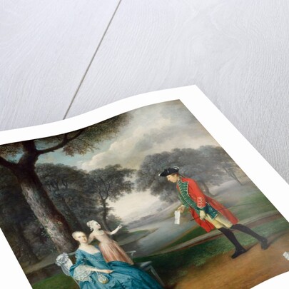 Francis Vincent, his wife Mercy, and daughter Ann, of Weddington Hall, Warwickshire, 1763 by Arthur Devis