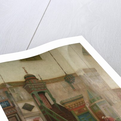 Detail of the interior of the Grand Mosque, Damascus, 1873-75 by Frederic Leighton