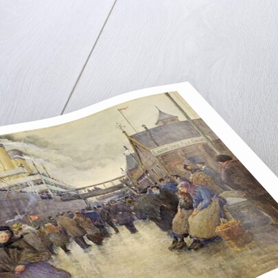 The Day Departure, Liverpool Landing Stage, 1905 by Joseph Yelverton Dawbarn