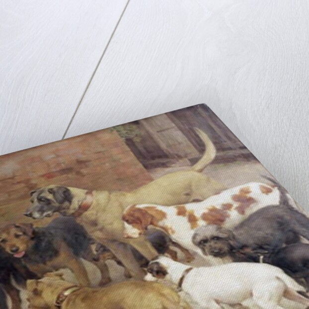 The Dog with his Master's Dinner, 1892 by Percy Harland Fisher