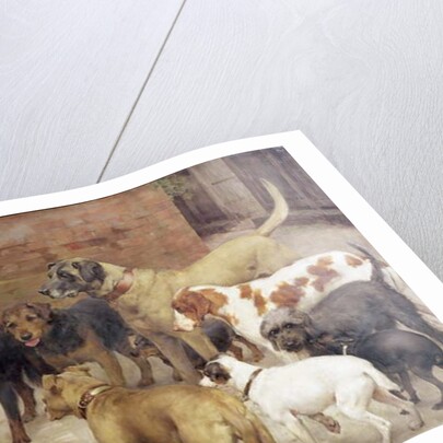 The Dog with his Master's Dinner, 1892 by Percy Harland Fisher