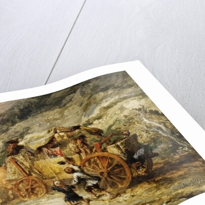 Stage Coach of the Last Century, 1855 by John Gilbert