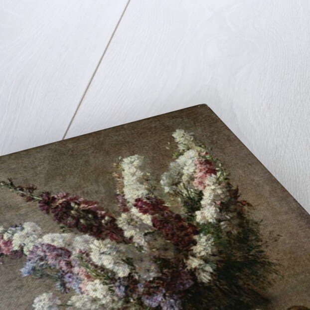 Roses and Larkspur, 1885 by Ignace Henri Jean Fantin-Latour