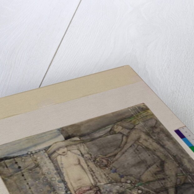 Man Makes the Beads of Life but Woman Must Thread Them, c.1912-15 by Frances Macdonald