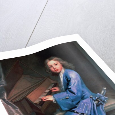 Garton Orme seated at the Spinet, c.1707 by Jonathan Richardson