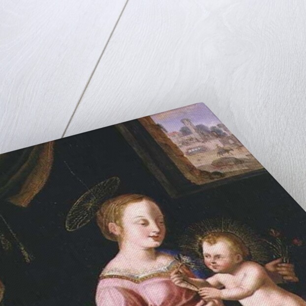 Virgin and Child with the Flight into Egypt by Flemish School