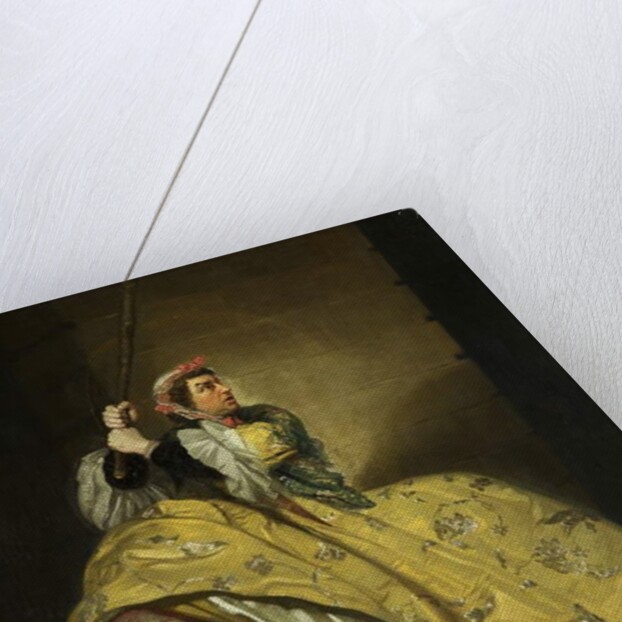 David Garrick as John Brute in the 'Provok'd Wife' by Vanbrugh, Drury Lane, c.1763 by Johann Zoffany