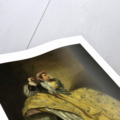 David Garrick as John Brute in the 'Provok'd Wife' by Vanbrugh, Drury Lane, c.1763 by Johann Zoffany