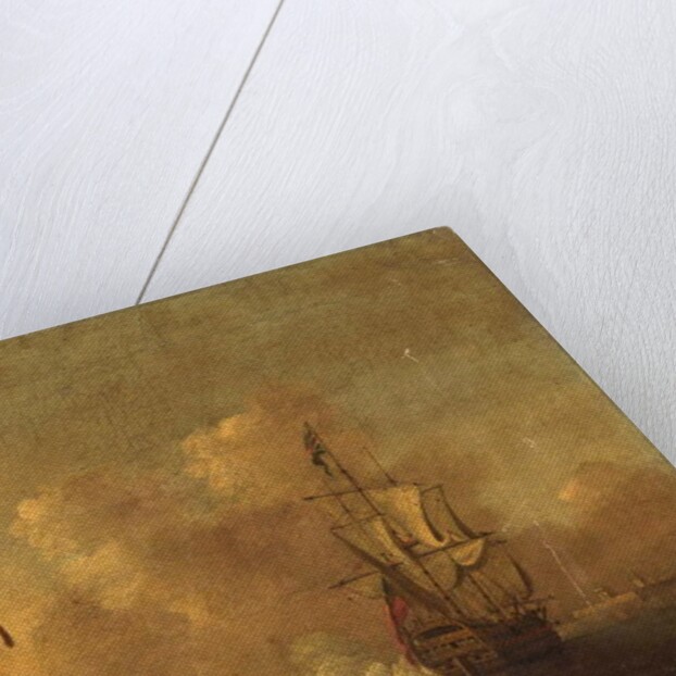 British Warships at Anchor by Peter Monamy