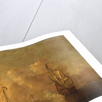 British Warships at Anchor by Peter Monamy