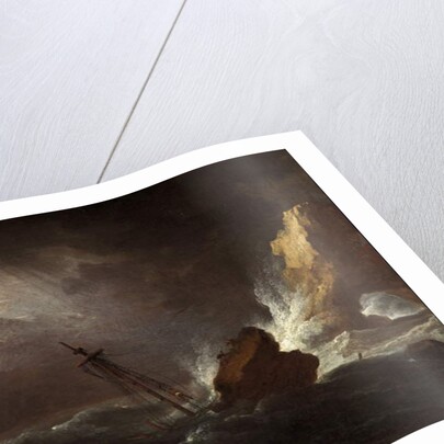 Seascape in Stormy Weather, c.1700 by Adriaen van Diest