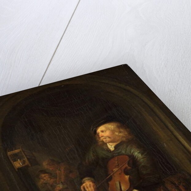 Man with a Violin by Gerrit or Gerard Dou