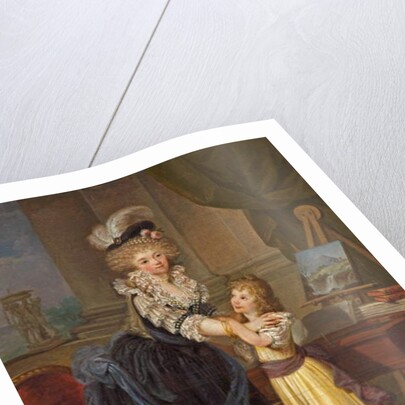 A Young Lady and a Little Girl, c.1785 by Marguerite Gerard