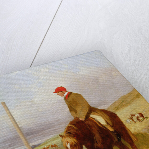 Nat Flatman on his Pony Before the Start of the 1844 Chesterfield Stakes, 1844 by Harry Hall