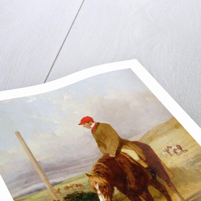 Nat Flatman on his Pony Before the Start of the 1844 Chesterfield Stakes, 1844 by Harry Hall