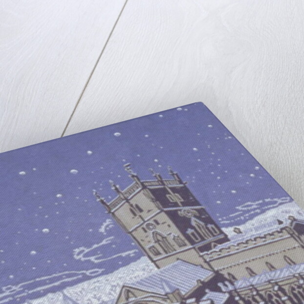 St. David's Cathedral in the Snow, 1996 by Huw S. Parsons