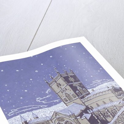 St. David's Cathedral in the Snow, 1996 by Huw S. Parsons
