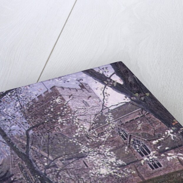 Brecon Cathedral, Autumn Day, 1992 by Huw S. Parsons