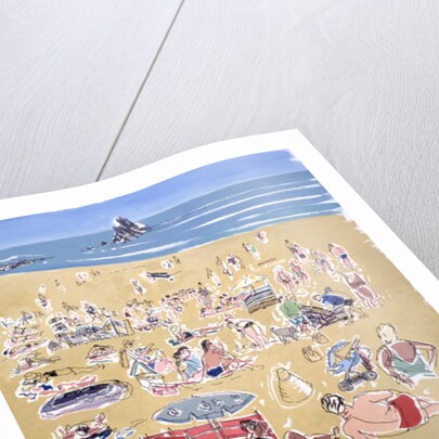 Bathers, Broadhaven Beach, Dyfed, 1995 by Huw S. Parsons