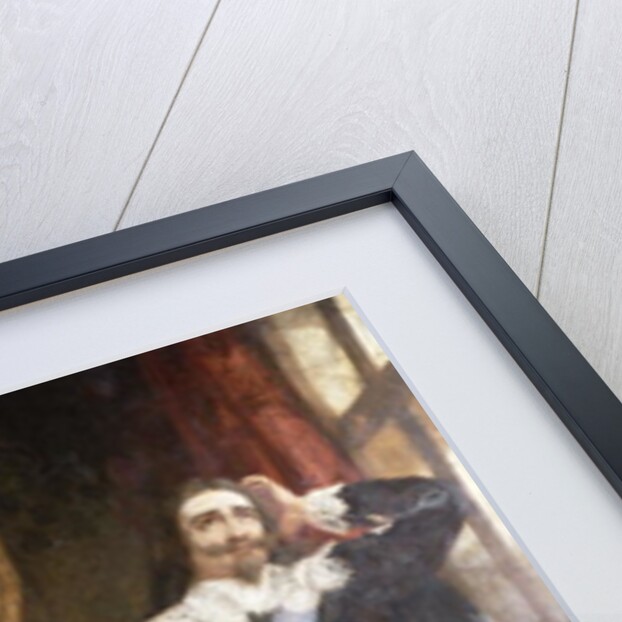 Charles I bidding goodbye to his children by English School