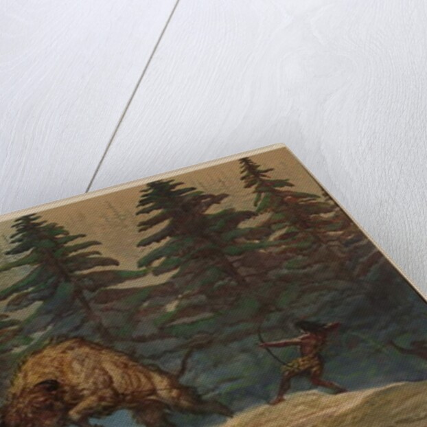 Hunting a Bison, 1871 by Ernest Henry Griset