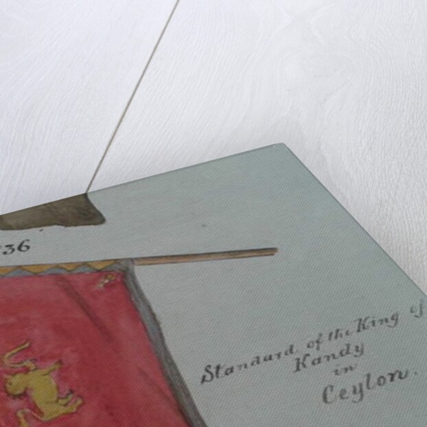 Drawing of the Standard of the King of Kandy, 1853 by Anonymous