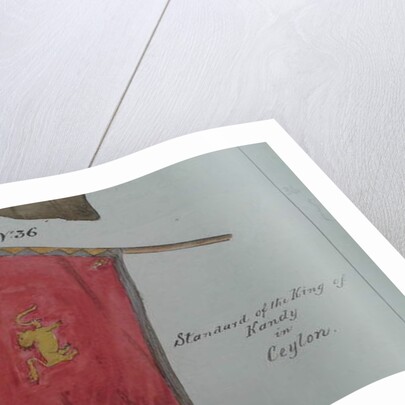 Drawing of the Standard of the King of Kandy, 1853 by Anonymous