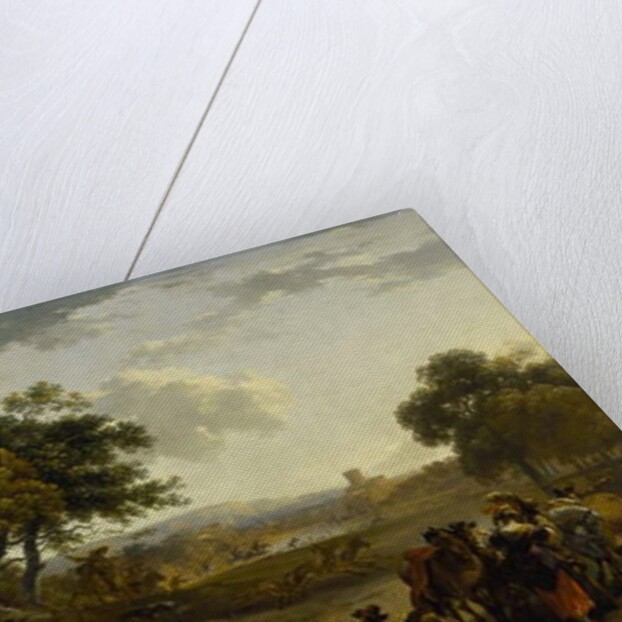 Landscape with a Hunting Party, c.1655-60 by Nicolaes Pietersz. Berchem