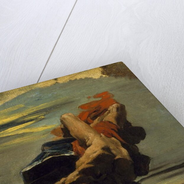 Prometheus Falling from the Rock by French School