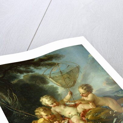 Putti as Fisherman, c.1744 by Francois Boucher